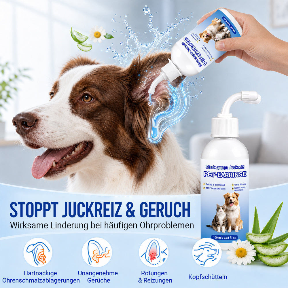 👩‍⚕️ 𝐍𝐚𝐭𝐫𝐚𝐯𝐨𝐫® Ohrenreinigungslösung für Haustiere ✅Bekämpft Ohrgeruch, Ohrenschmalzablagerungen, Hefebildung & Kratzen