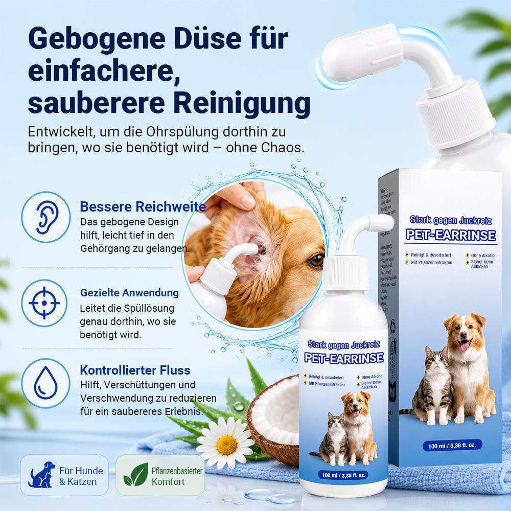 👩‍⚕️ 𝐍𝐚𝐭𝐫𝐚𝐯𝐨𝐫® Ohrenreinigungslösung für Haustiere ✅Bekämpft Ohrgeruch, Ohrenschmalzablagerungen, Hefebildung & Kratzen