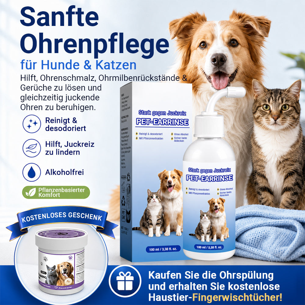 👩‍⚕️ 𝐍𝐚𝐭𝐫𝐚𝐯𝐨𝐫® Ohrenreinigungslösung für Haustiere ✅Bekämpft Ohrgeruch, Ohrenschmalzablagerungen, Hefebildung & Kratzen