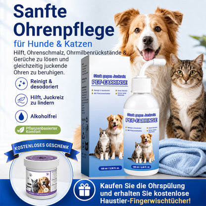 👩‍⚕️ 𝐍𝐚𝐭𝐫𝐚𝐯𝐨𝐫® Ohrenreinigungslösung für Haustiere ✅Bekämpft Ohrgeruch, Ohrenschmalzablagerungen, Hefebildung & Kratzen
