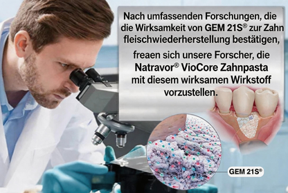 𝐍𝐚𝐭𝐫𝐚𝐯𝐨𝐫® VioCore Zahnpasta zur Behandlung von Zahnfleischentzündungen und Parodontitis mit Bienengift